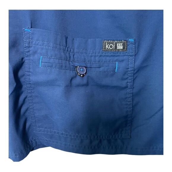 Koi Basics Becca Womens 2X Stretch V Neck Scrub Top - Picture 4 of 5